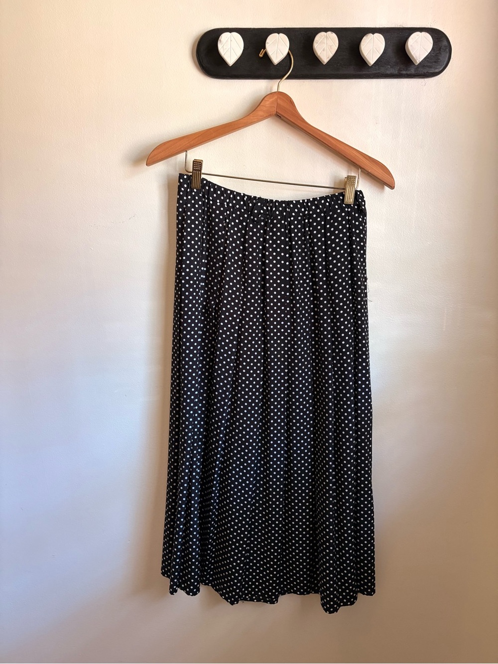 Vintage Evan Picone Union Made Polka Dot Skirt Pin Up Retro Pleated